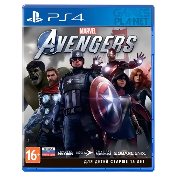 Marvel Avengers PS4 PlayStation 4 superhero action adventure game disc cover