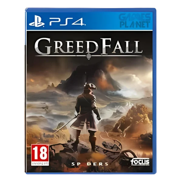 GreedFall PS4 PlayStation 4 role-playing adventure game disc cover