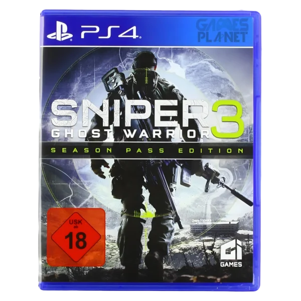 Sniper Ghost Warrior 3 PS4 PlayStation 4 tactical sniper shooter game disc cover
