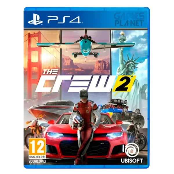 The Crew 2 PS4 PlayStation 4 open world racing game disc cover