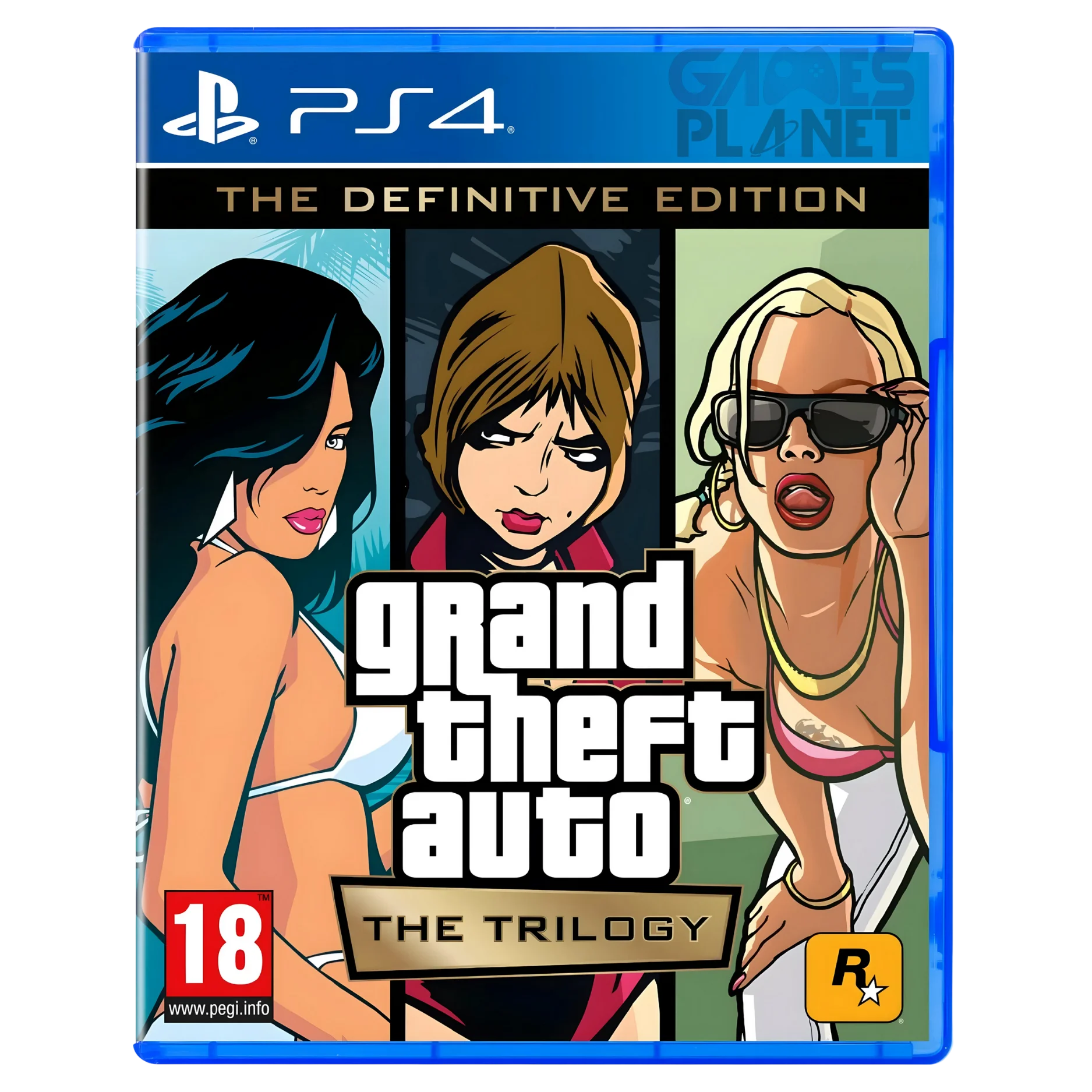 Grand Theft Auto GTA Trilogy PS4 PlayStation 4 game disc cover
