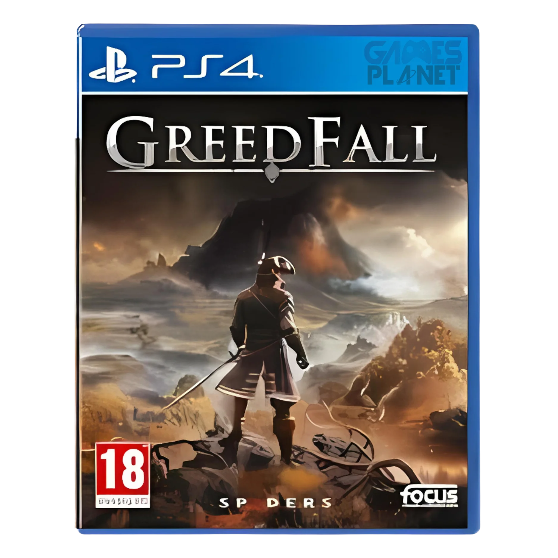 GreedFall PS4 PlayStation 4 role-playing adventure game disc cover