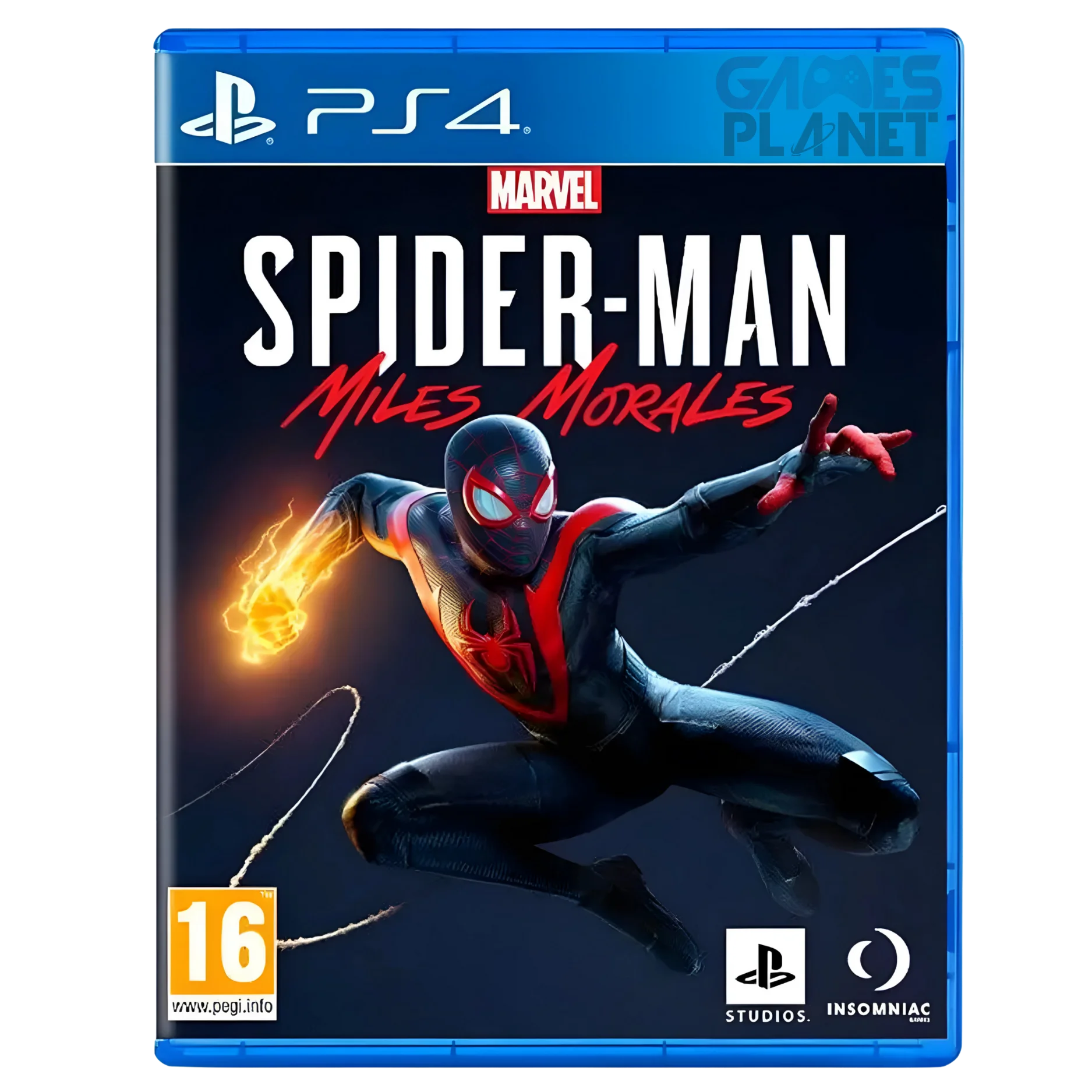 Spider Man Miles Morales PS4 PlayStation 4 superhero action adventure game disc cover