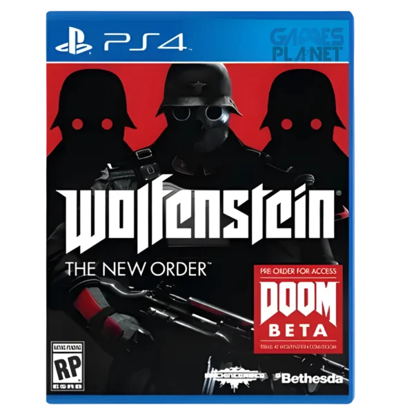 Wolfenstein The New Order PS4 gameplay combat shooting scene