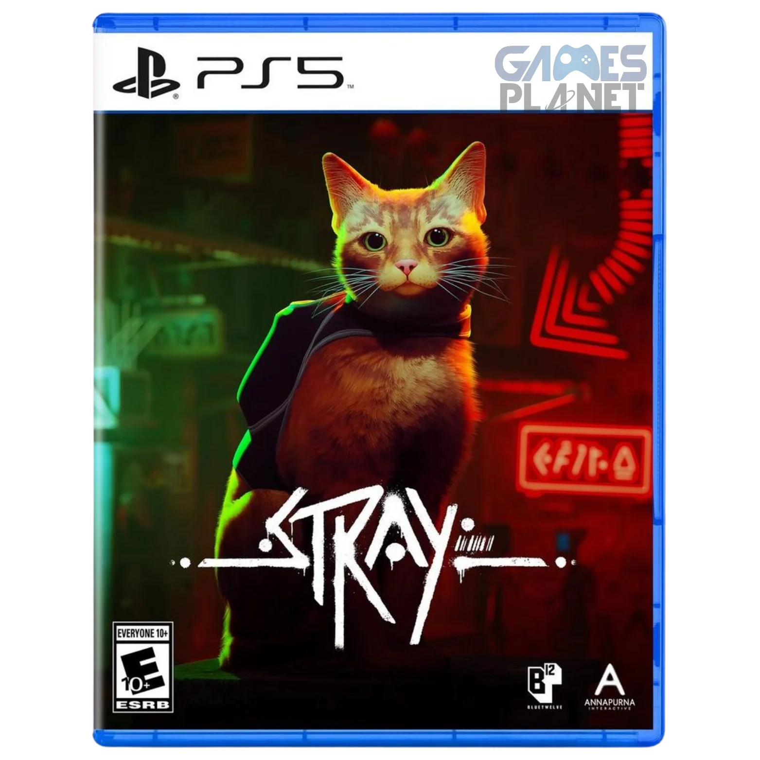 Stray PS5 cat exploring neon cyber city gameplay