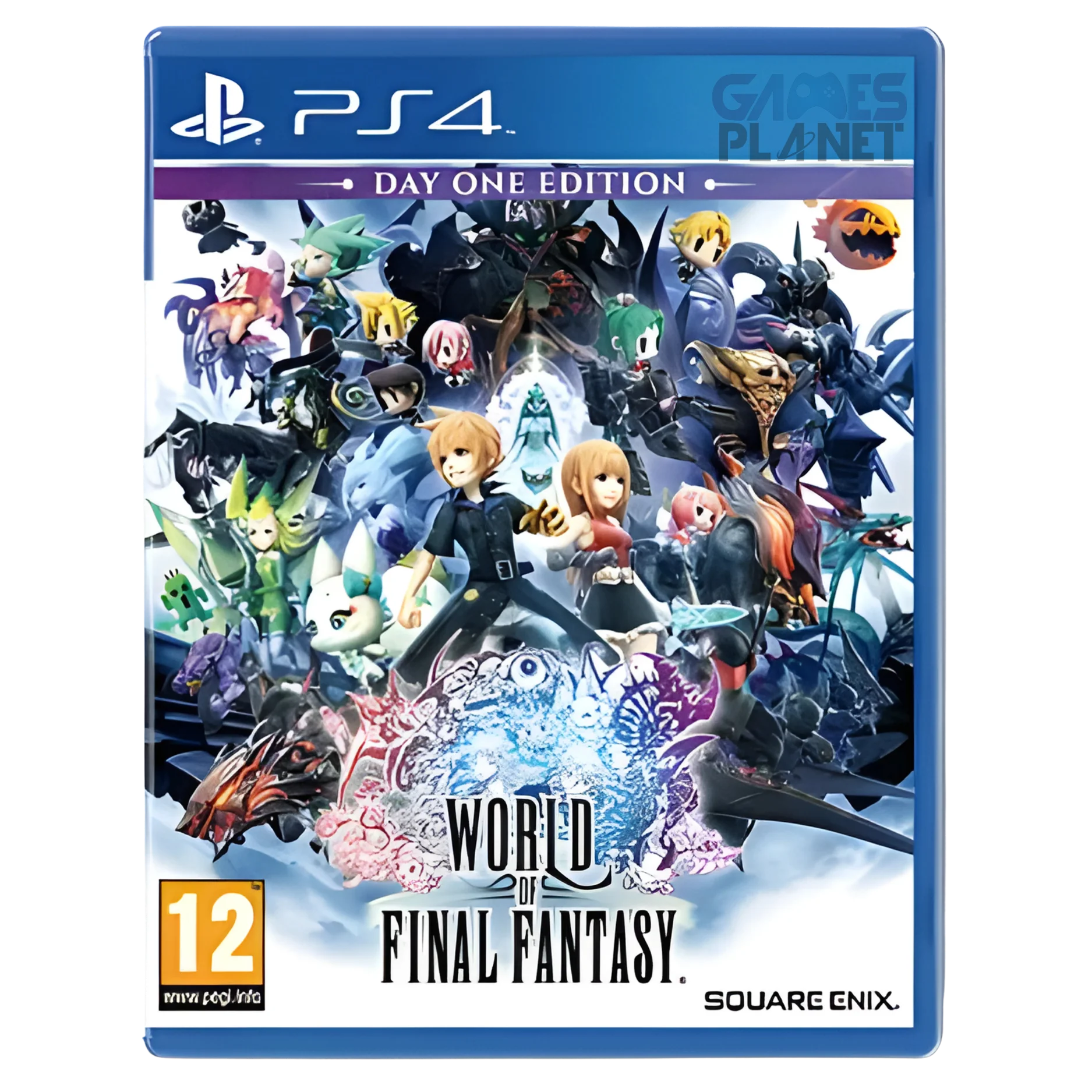 World of Final Fantasy PS4 gameplay chibi characters battle