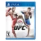 UFC 1 PS4 game cover featuring official EA SPORTS UFC branding with a professional MMA fighter and the PlayStation 4 banner at the top.