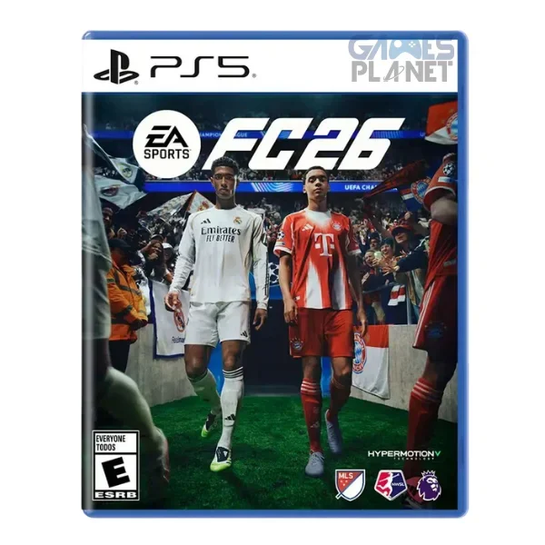 EA Sports FC 26 PS5 physical game box with official PlayStation 5 branding.