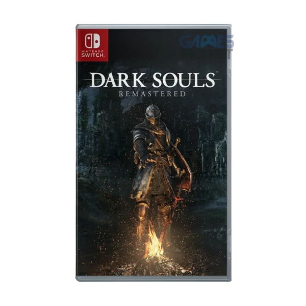 dark souls remastered nintendo switch gameplay showing armored knight exploring dark fantasy castle