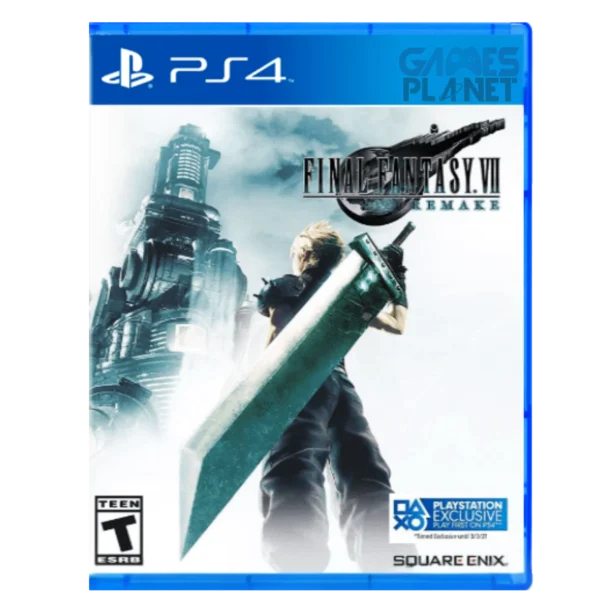 final fantasy vii remake ps4 gameplay featuring cloud strife wielding massive sword
