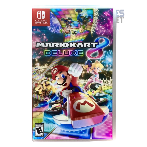 Mario Kart 8 Deluxe Switch racing gameplay rainbow road