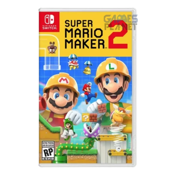 super mario maker 2 nintendo switch gameplay showing player creating custom mario level