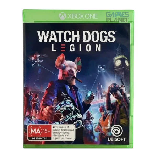 watch dogs legion xbox one gameplay showing futuristic london open world where player hacks security systems