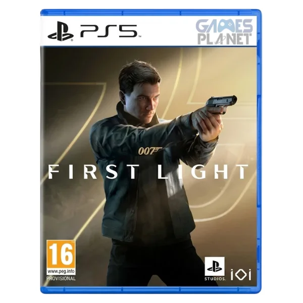 Official 007: First Light PS5 artwork displaying intense espionage action, tactical infiltration, high-tech equipment, and stunning PlayStation 5 graphics.