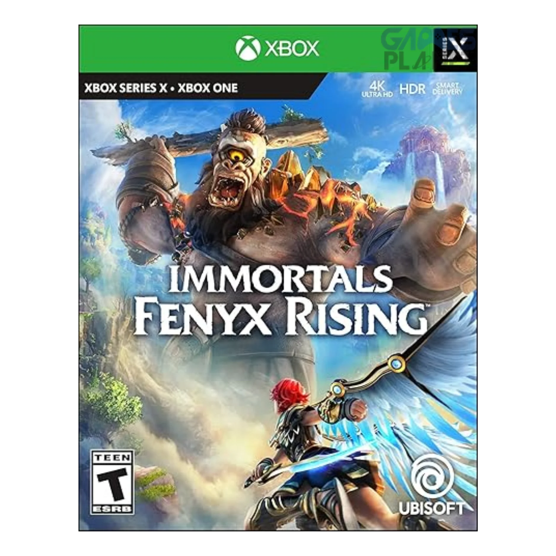 immortals fenyx rising xbox one game cover artwork