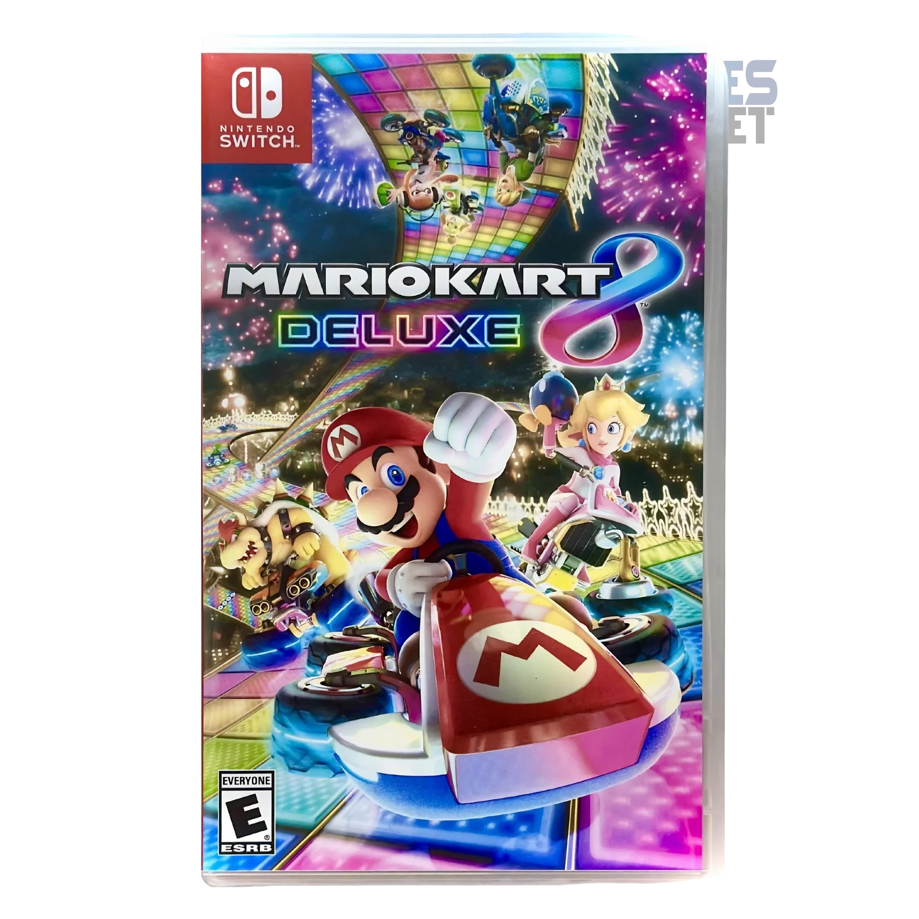 Mario Kart 8 Deluxe Switch racing gameplay rainbow road