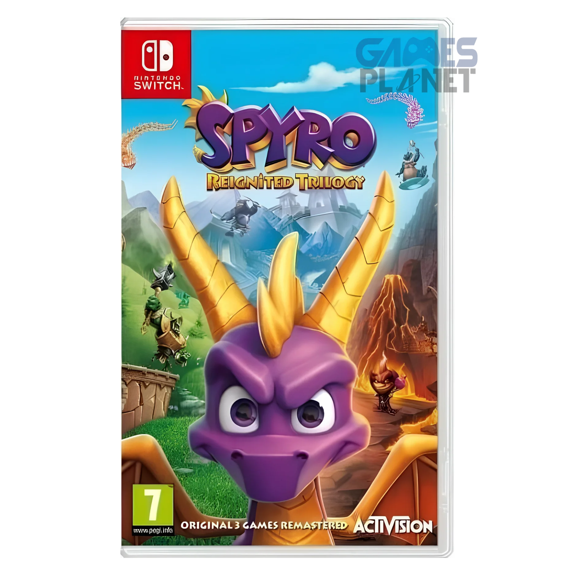 Spyro Reignited Trilogy Nintendo Switch dragon platform gameplay
