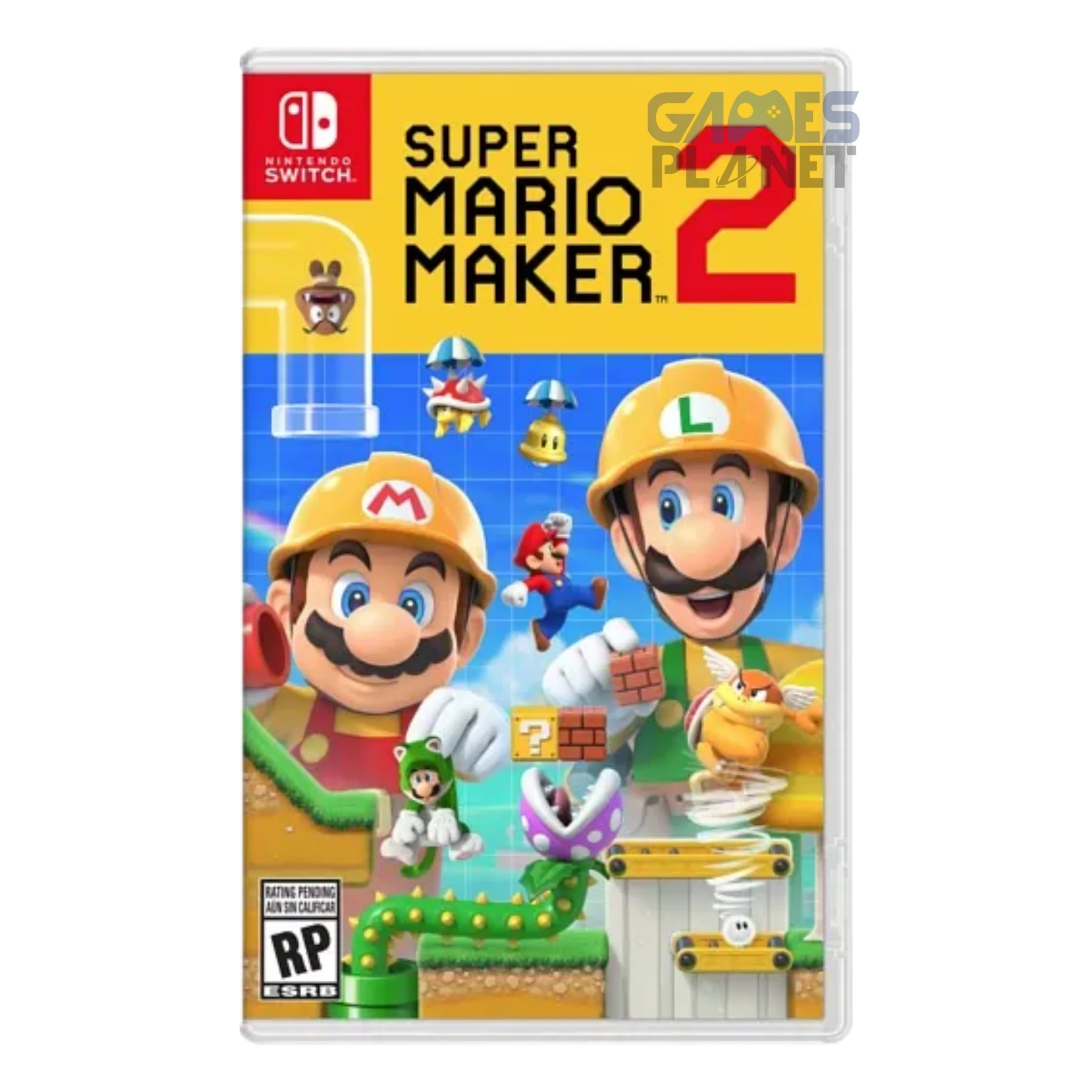 super mario maker 2 nintendo switch gameplay showing player creating custom mario level