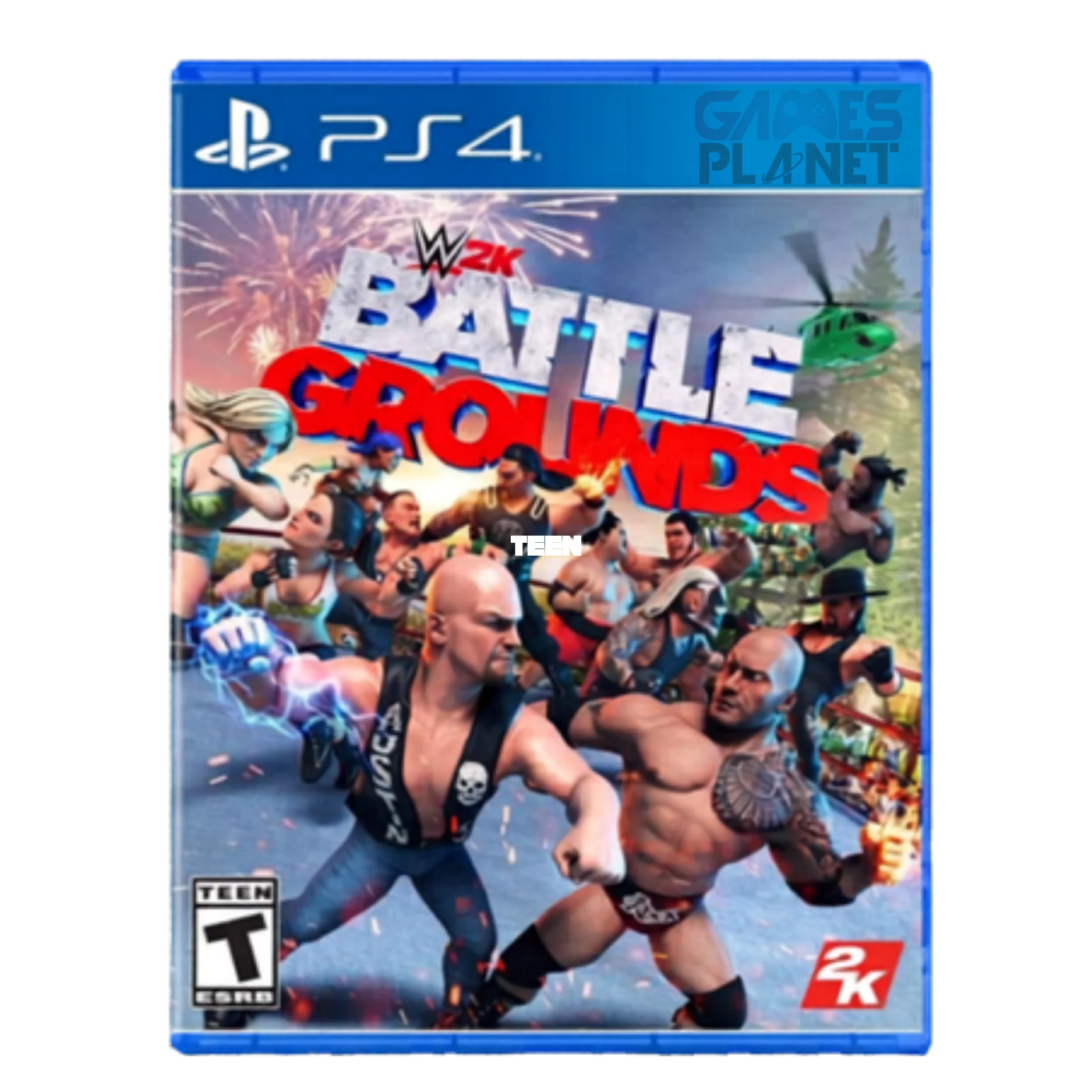 wwe 2k battlegrounds ps4 gameplay showing over the top arcade style wrestling match
