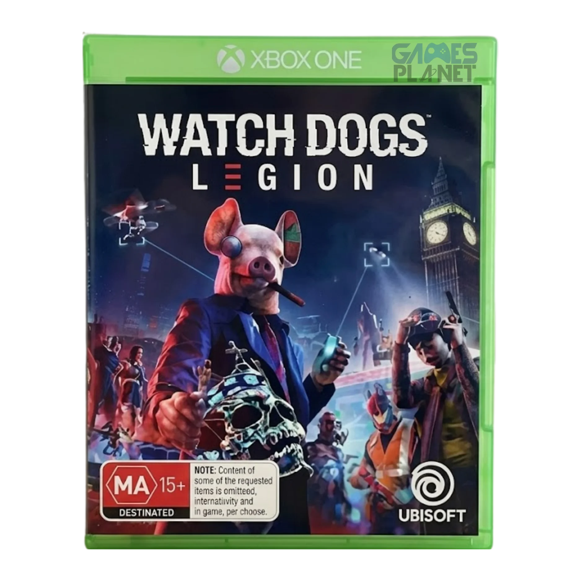 watch dogs legion xbox one gameplay showing futuristic london open world where player hacks security systems