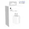 Apple 18W USB-C Power Adapter in white featuring a USB-C charging port, compact design, and fast charging support for compatible iPhone and iPad devices.