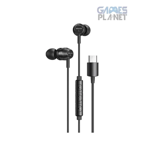 AWEI TC5 Type-C Wired Earphones with Microphone