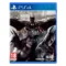 Batman Arkham Collection PS4 game cover featuring Batman standing in a dark Gotham City skyline with iconic villains from Arkham Asylum, Arkham City, and Arkham Knight.