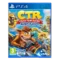 crash team racing ps4 gameplay showing crash bandicoot driving kart at high speed