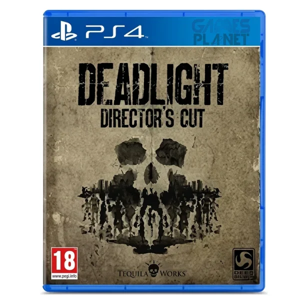 Deadlight: Director’s Cut PS4 gameplay showing Randall Wayne navigating a dark post-apocalyptic environment filled with shadowy enemies and ruined city structures.