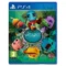 Ginger: Beyond The Crystal PS4 cover showing a colorful fantasy world with Ginger, a young hero, standing in front of vibrant village environments, magical crystals, and cartoon-style characters in a platform adventure setting.
