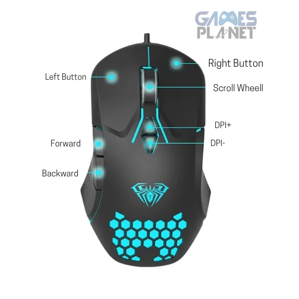 AULA F809 RGB Gaming Mouse