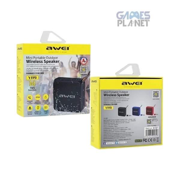 AWEI Y119 Mini Portable Bluetooth Speaker