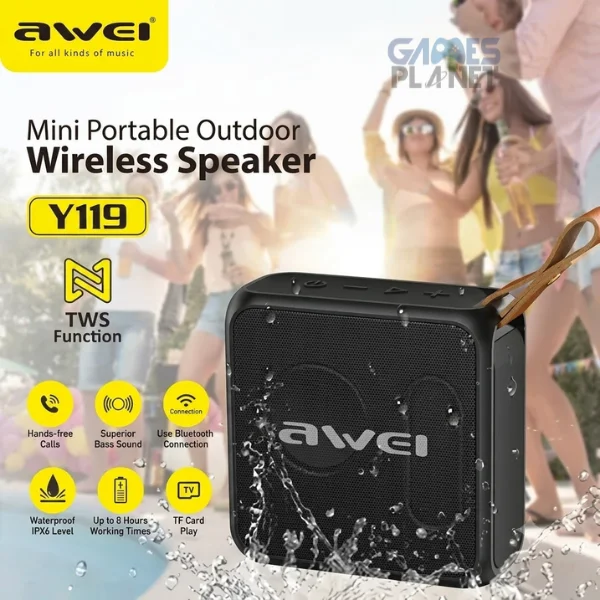 AWEI Y119 Mini Portable Bluetooth Speaker