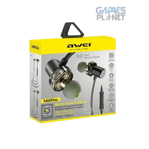 AWEI X670BL Sports Bluetooth Wireless Earphones