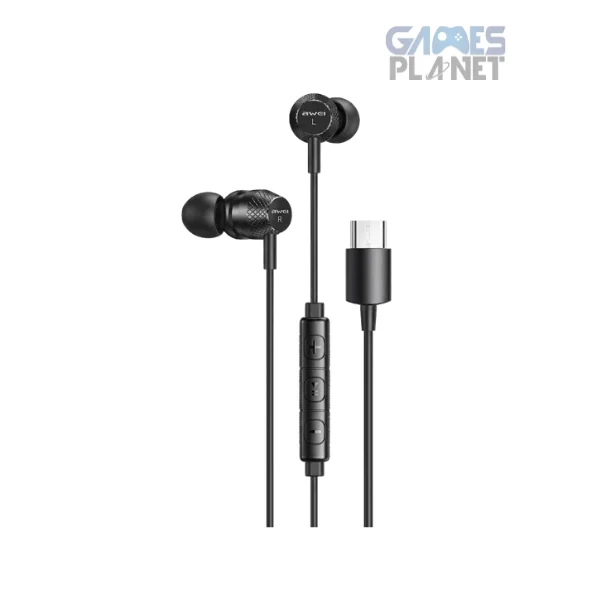 AWEI TC5 Type-C Wired Earphones with Microphone