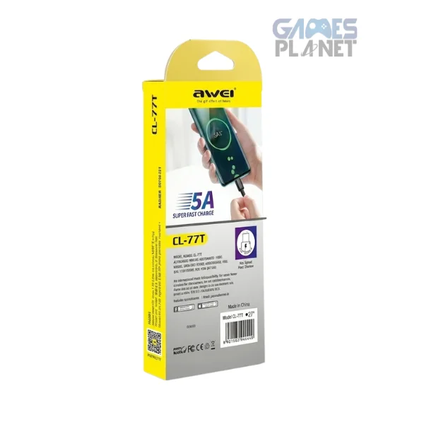 AWEI CL110T Type-C Super Fast Charging Cable