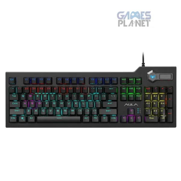 AULA F2063 RGB Mechanical Gaming Keyboard with Blue Switches