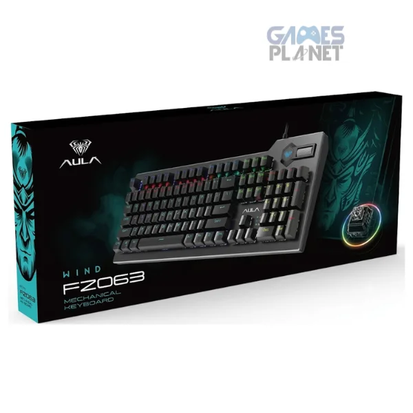 AULA F2063 RGB Mechanical Gaming Keyboard with Blue Switches