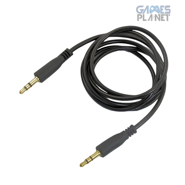 1.5M 3.5mm AUX audio cable for clear sound, car stereo, speakers, headphones, and mobile devices.