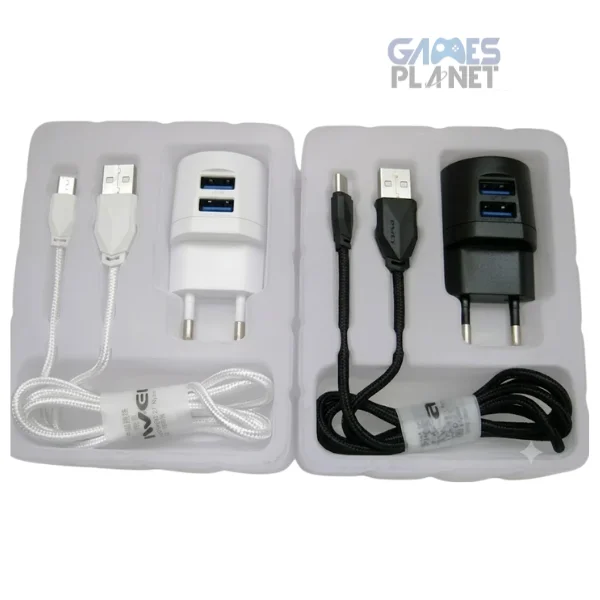 Awei C900 Dual Port 2.1A USB Charger with Cable