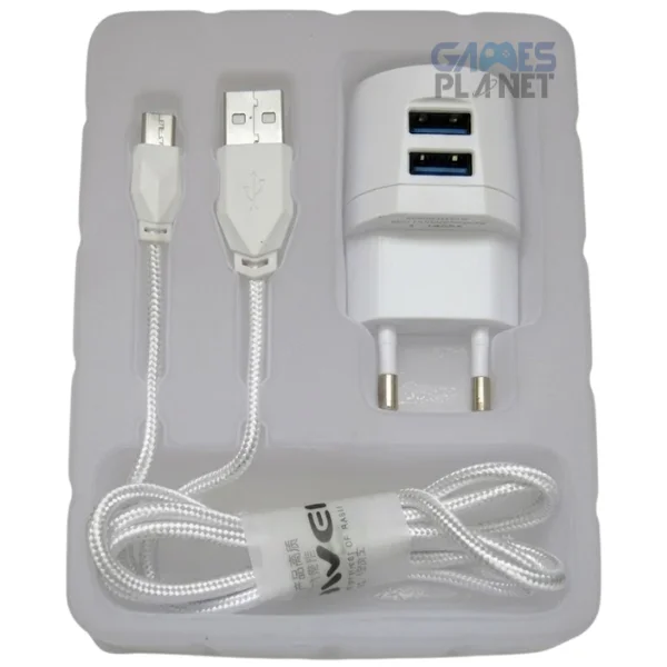 Awei C900 Dual Port 2.1A USB Charger with Cable