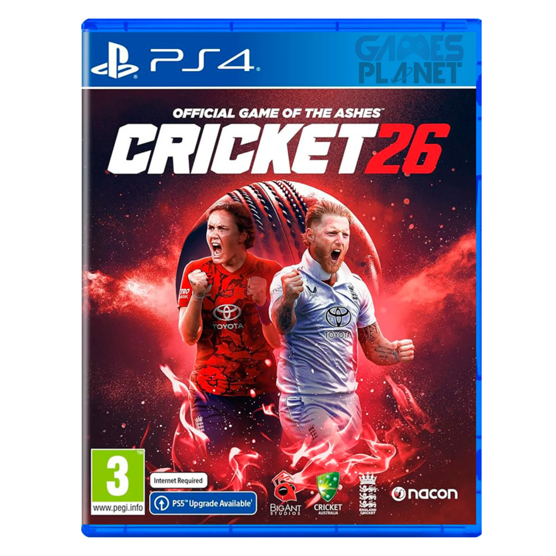 cricket 26 ps4 gameplay showing batsman playing powerful cover drive during international cricket match