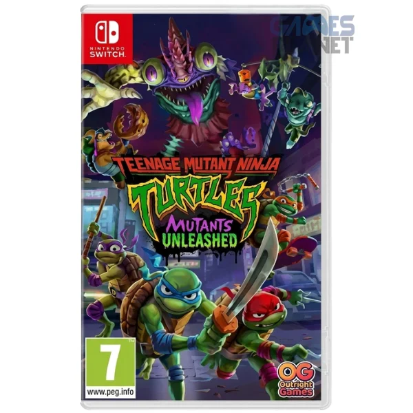 Ninja Turtles: Mutants Unleashed Nintendo Switch Game Cover