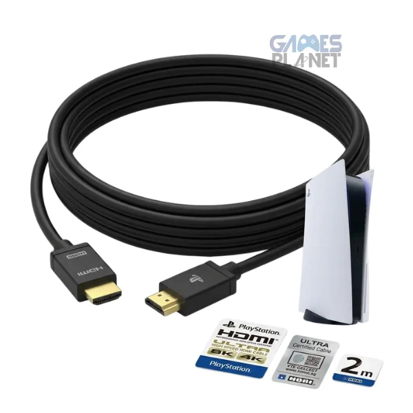 HORI HDMI Cable 2M High-Speed 4K for PS5 PS4 Xbox