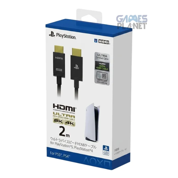 HORI HDMI Cable 2M High-Speed 4K for PS5 PS4 Xbox